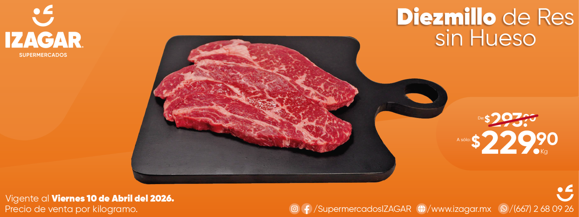 DIEZMILLO DE RES SIN HUESO