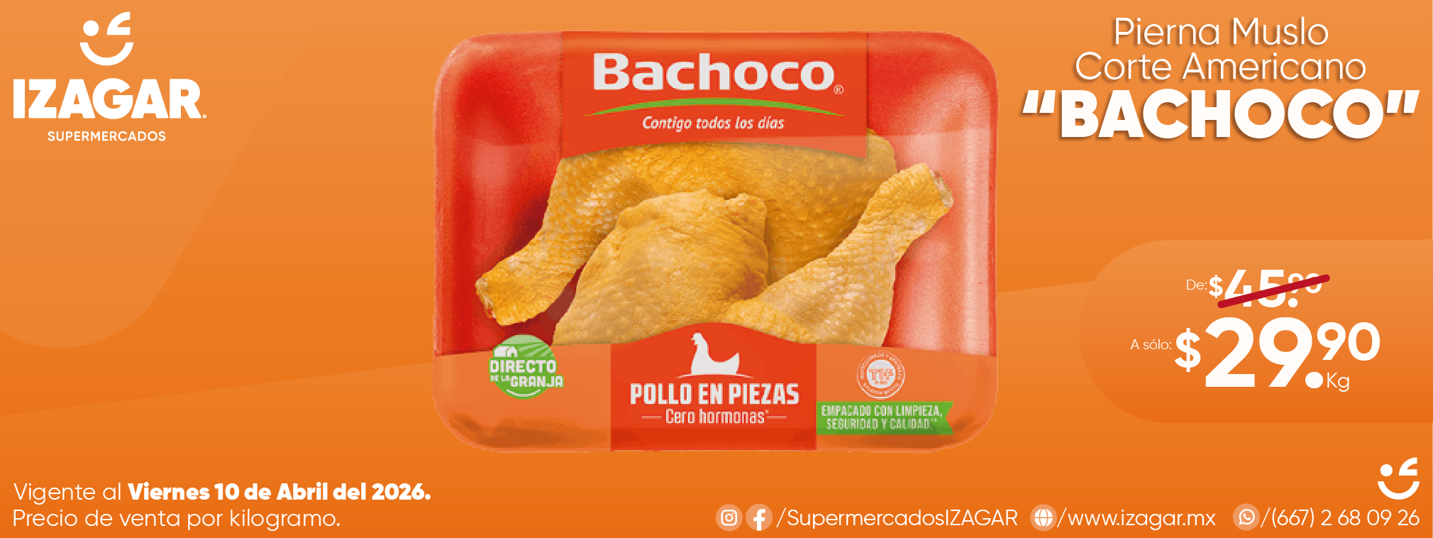 PIERNA MUSLO CORTE AMERICANO BACHOCO